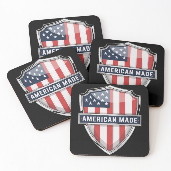 Item preview, American Made Shield Shirt Patriotic USA Flag Emblem Tee designed and sold by OldGloryForge.