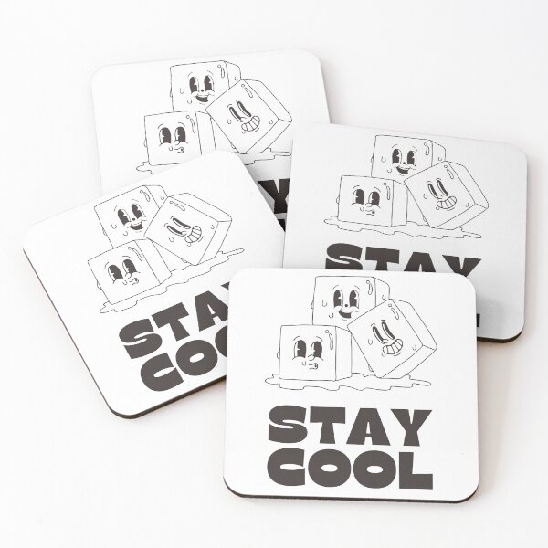 Item preview, Stay Cool Funny Retro Ice Cube Pun 90s Cartoon Aesthetic T-Shirt Chill Humor Gift designed and sold by Odd Serif.