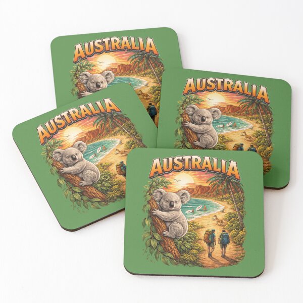 Item preview, Koalas and Coastlines: Your Ultimate Australia Travel Guide The Magic of Australia Gifts T-Shirt designed and sold by MalwasBasket.