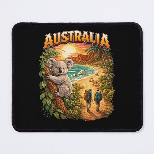 Item preview, Koalas and Coastlines: Your Ultimate Australia Travel Guide The Magic of Australia Gifts T-Shirt designed and sold by MalwasBasket.