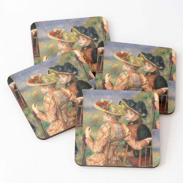 Item preview, Two Girls by Pierre-Auguste Renoir: Impressionist Fine Art Poster designed and sold by artofuniverse.