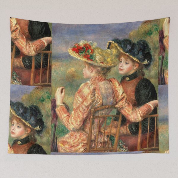 Item preview, Two Girls by Pierre-Auguste Renoir: Impressionist Fine Art Poster designed and sold by artofuniverse.