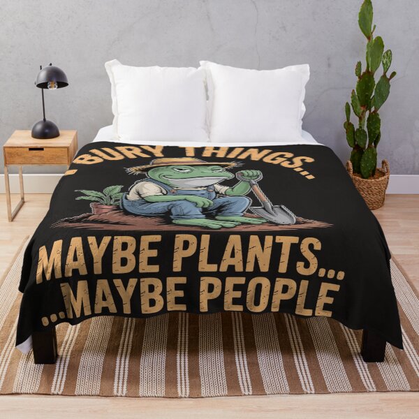 Item preview, I Bury Things Maybe Plants Maybe People Funny Quote designed and sold by Clairenity Studio.