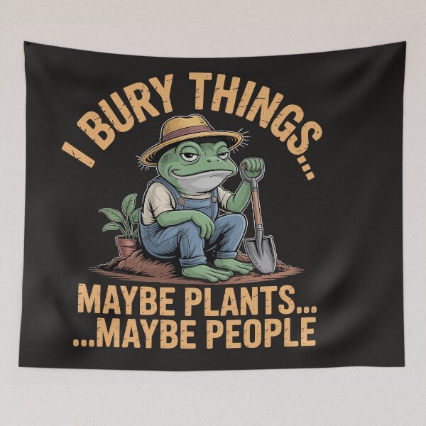Item preview, I Bury Things Maybe Plants Maybe People Funny Quote designed and sold by Clairenity Studio.