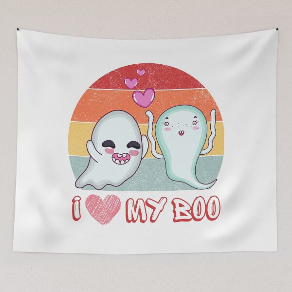 Item preview, Love My Boo Cute Halloween Ghost Tee Funny Ghost Romantic Couple designed and sold by Teeviola.