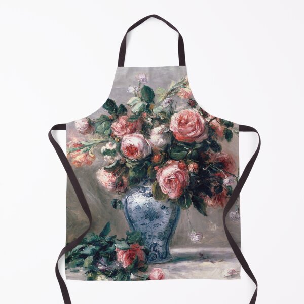 Item preview, Vase of Roses by Pierre-Auguste Renoir: Romantic Impressionist Floral Poster designed and sold by artofuniverse.