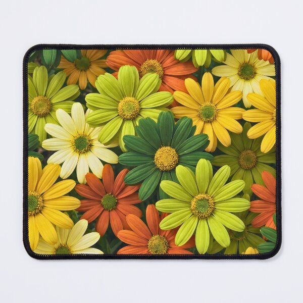 Item preview, Realistic Daisy Botanical Green Retro Floral Rich Aesthetic Pattern designed and sold by ArtivioShop.