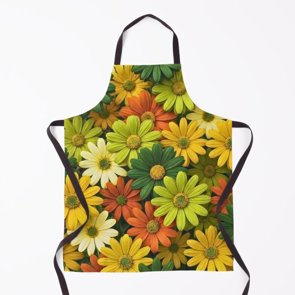Item preview, Realistic Daisy Botanical Green Retro Floral Rich Aesthetic Pattern designed and sold by ArtivioShop.