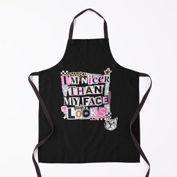 Item preview, I'm Nicer Than My Face Looks – Funny Sassy Collage Design designed and sold by La-Nuna.