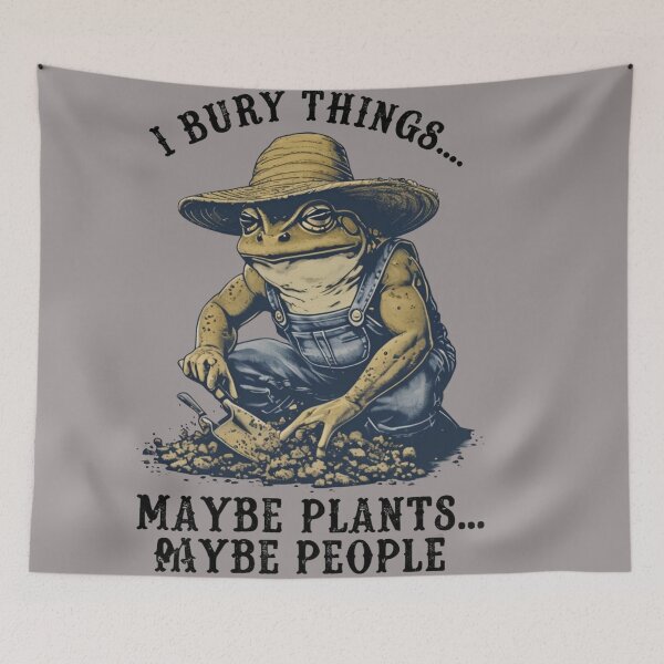 Item preview, I Bury Things Maybe Plants Maybe People Funny Quote designed and sold by Clairenity Studio.