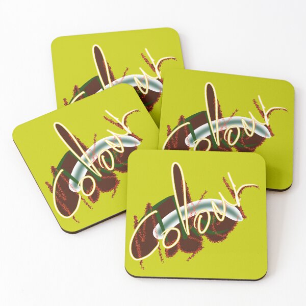 Item preview, Dynamic Abstract Colour Typography Art designed and sold by BounoWorld.