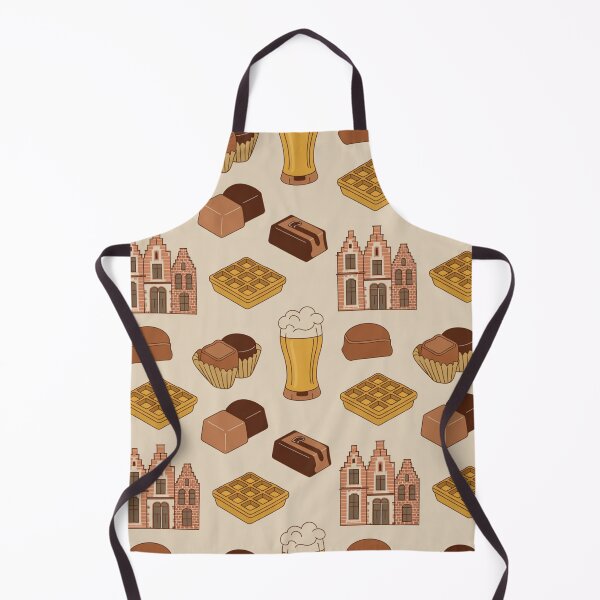 Item preview, Belgian Waffles & Beer Seamless Pattern – Belgian Icons designed and sold by Midnight Veil Designs.