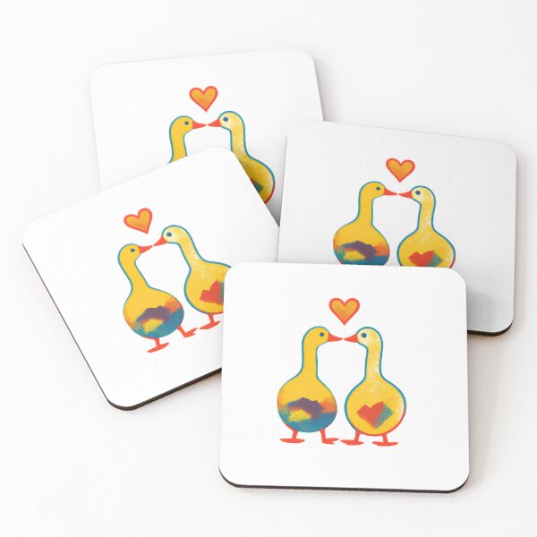 Item preview, Gansos besándose | Adorables pájaros enamorados designed and sold by HBDStudio.