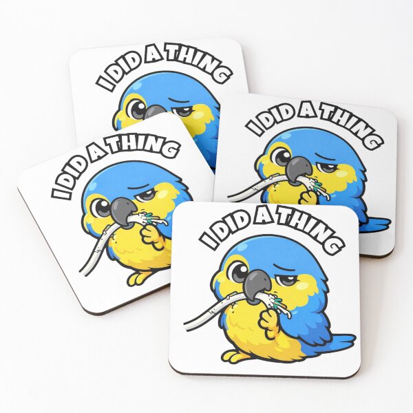 Item preview, I Did A Thing – Funny Macaw Parrot Owner Gift designed and sold by FeatherChaos.