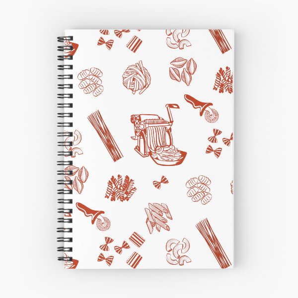 Item preview, Italian pasta making red and white seamless pattern designed and sold by natinart.