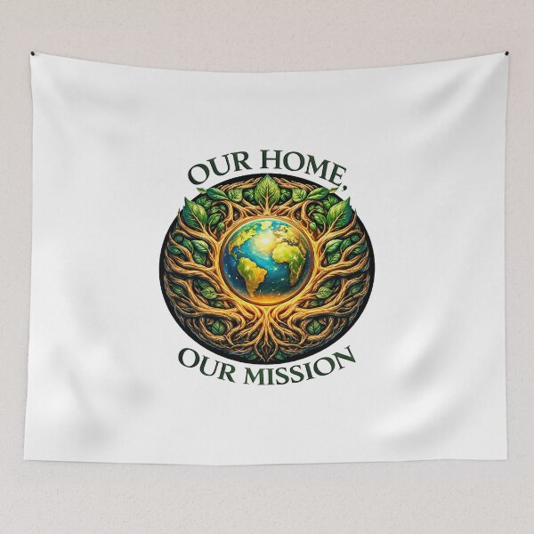 Item preview, Earth Day Our Home Our Mission T-Shirt Design - Botanical Tree of Life Globe Art designed and sold by ascendzero.