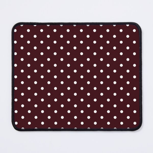 Item preview, Dark burgundy and white Polka dot pattern designed and sold by RishabhArts1.