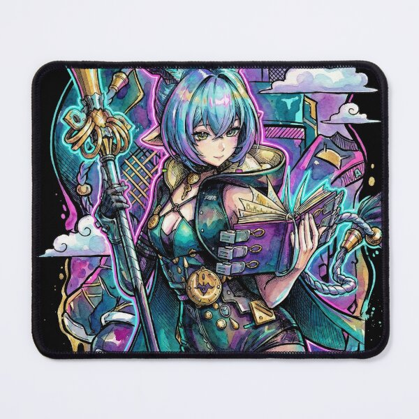 Item preview, Zenless Zone Zero Lucia Elowen Cerulean Hair Goat Horns Art designed and sold by Senpaiwaves.