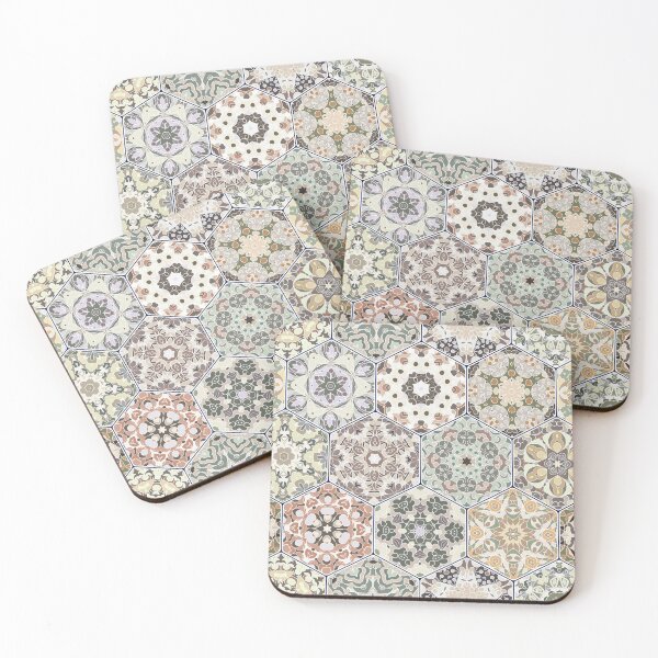 Item preview, Hexagonal Oriental and ethnic motifs in patterns. designed and sold by IrinaGuArt.