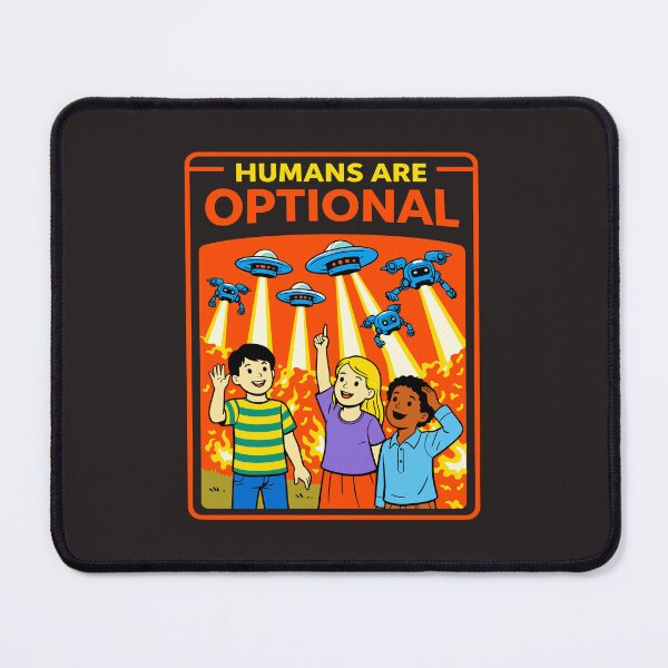 Item preview, Humans Are Optional Funny Alien Abduction Design designed and sold by OliaCreate.