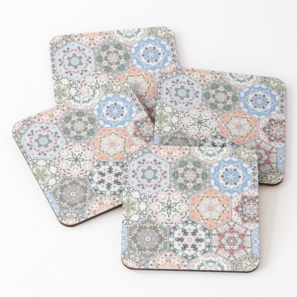 Item preview, Hexagonal Oriental and ethnic motifs in patterns. designed and sold by IrinaGuArt.