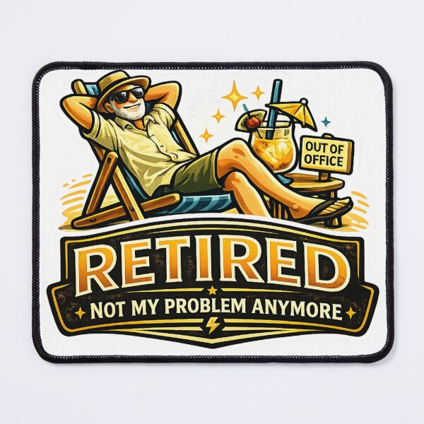 Item preview, Retired Not My Problem Anymore designed and sold by rocknrollstyles.