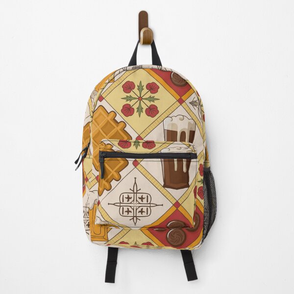 Item preview, Belgian Folk Pattern – Waffles, Beer & Chocolate designed and sold by Midnight Veil Designs.