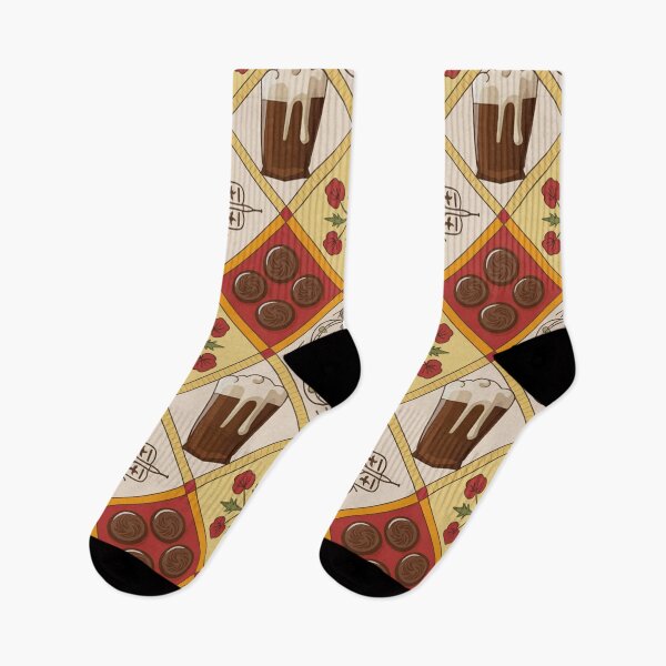 Item preview, Belgian Folk Pattern – Waffles, Beer & Chocolate designed and sold by Midnight Veil Designs.