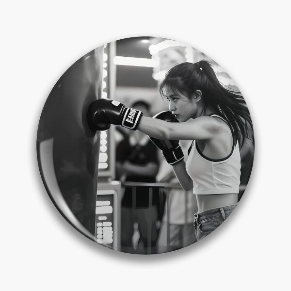 Item preview, lack And White Boxer Training Beneath Carnival Lights designed and sold by ArtaFutura.