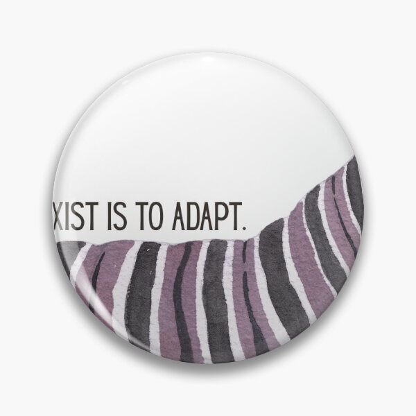 Item preview, To Exist Is To Adapt Caterpillar Design Nature Quote Minimal Aesthetic designed and sold by omwvisual.