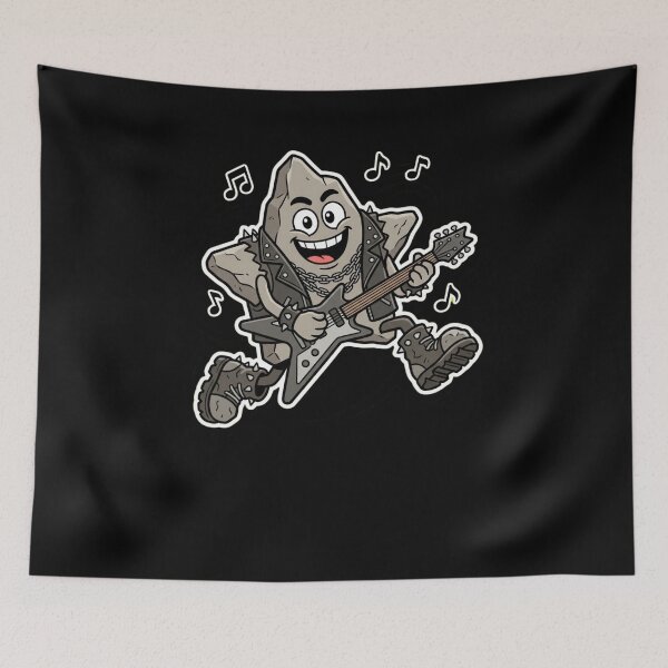 Item preview, Funny Rock Character Playing Electric Guitar designed and sold by snowry.