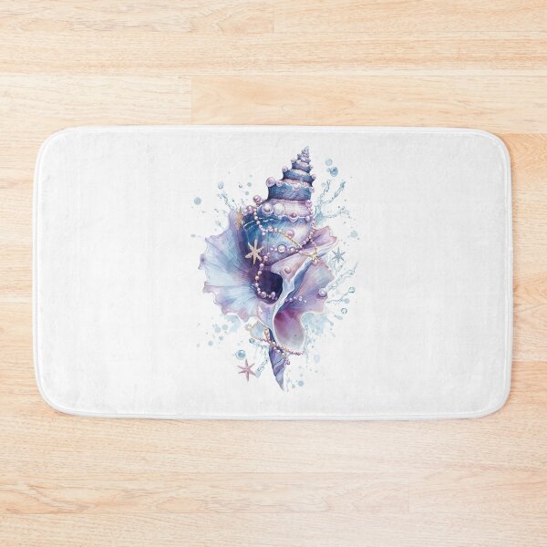 Item preview, Pastel Ocean Seashell with Pearls and Starfish Watercolor Aesthetic Coastal Art designed and sold by Anastasiia Yurevych.