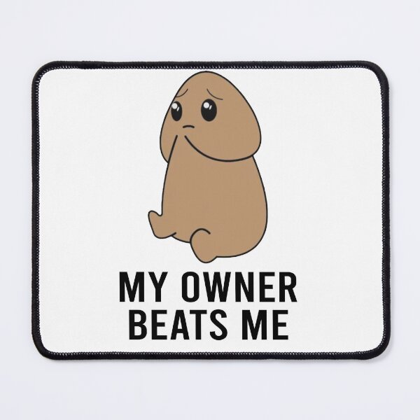 Item preview, Funny Raunchy Mug My Owner Beats Me Mug designed and sold by RamneekFraty.