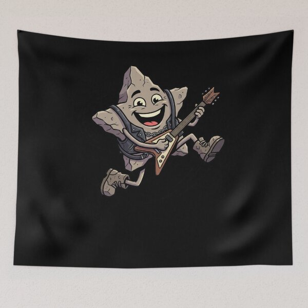 Item preview, Funny Rock Character Playing Electric Guitar designed and sold by snowry.