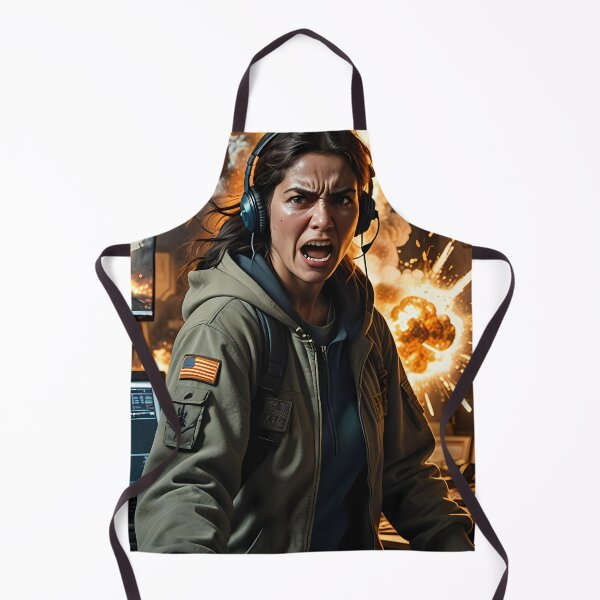Item preview, Furious Gamer Amid Firestorm In Midnight Control Room designed and sold by ArtaFutura.
