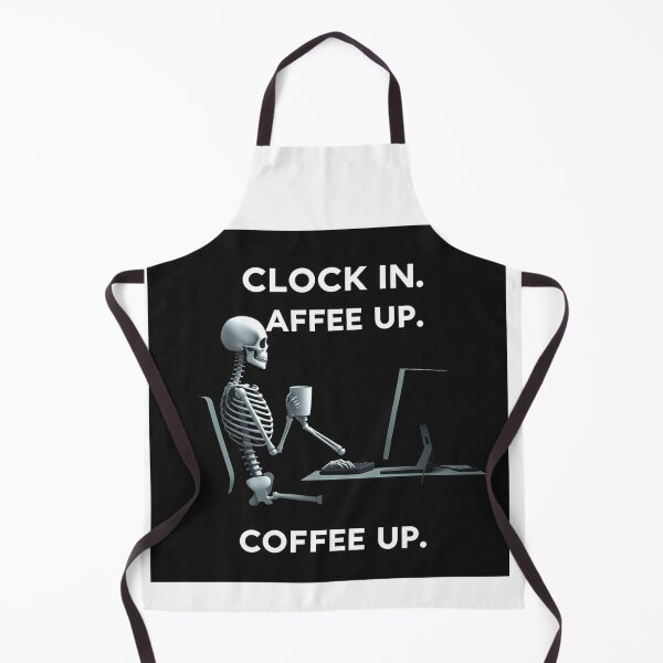Item preview, Skeleton Office Graphic with "COFFEE UP" Text designed and sold by NoriudaR.