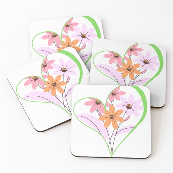 Item preview, Corazón con flores designed and sold by PeterPunkt.