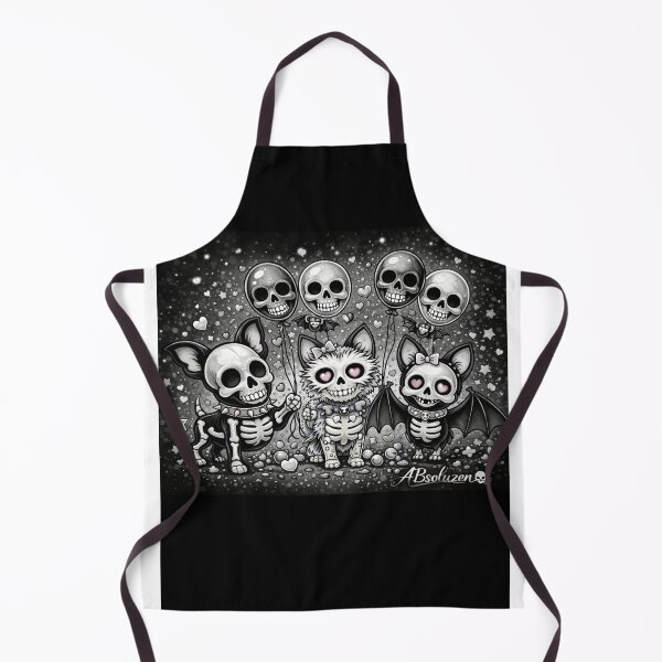 Item preview, Pop Skull Dogs Copy – Kawaii Skeleton Dogs with Colorful Balloons designed and sold by ABsoluzen.