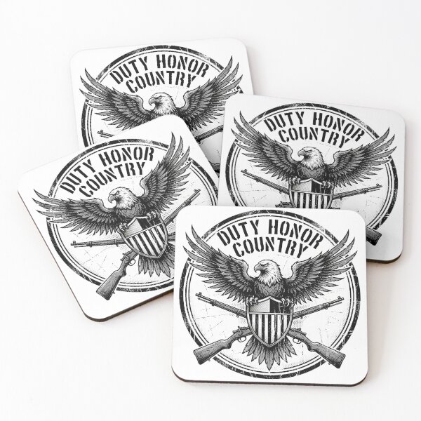 Item preview, Distressed Duty Honor Country Military Eagle Emblem for Patriots designed and sold by chattsuede.