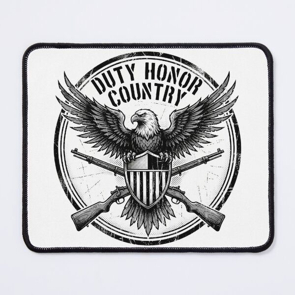 Item preview, Distressed Duty Honor Country Military Eagle Emblem for Patriots designed and sold by chattsuede.