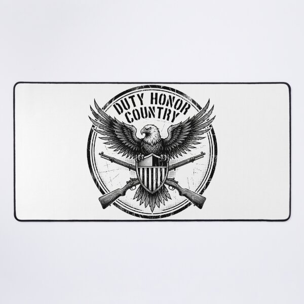 Item preview, Distressed Duty Honor Country Military Eagle Emblem for Patriots designed and sold by chattsuede.