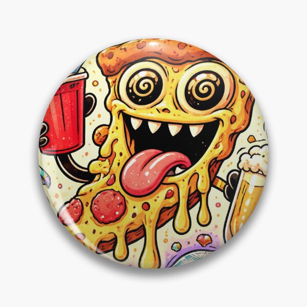 Item preview, Crazy Party Pizza Cartoon designed and sold by lunavele.