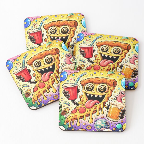 Item preview, Crazy Party Pizza Cartoon designed and sold by lunavele.