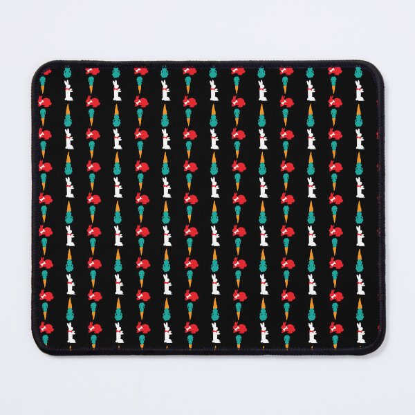 Item preview, Red & White Dapper Bunnies with Carrots Stripes designed and sold by Digitalmyth's Designs.