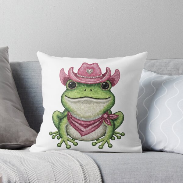 Item preview, Cowgirl Frog Rhinestone Design | Pink Cowboy Hat Cute Frog Western Aesthetic Graphic designed and sold by MS Pod Studio.