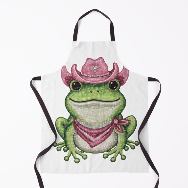Item preview, Cowgirl Frog Rhinestone Design | Pink Cowboy Hat Cute Frog Western Aesthetic Graphic designed and sold by MS Pod Studio.