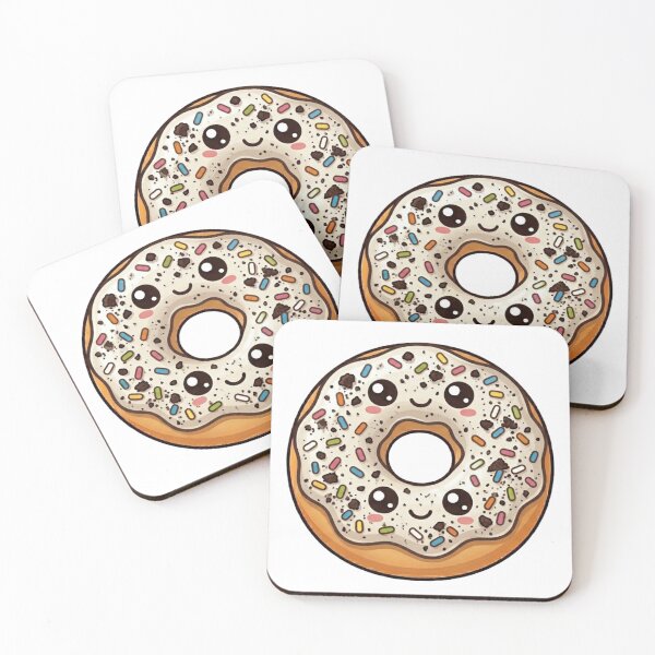 Item preview, Cookies & Cream Donut Kawaii designed and sold by redsharkuk.