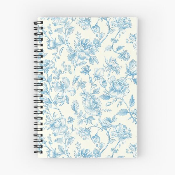 Item preview, Blue Vintage Floral Toile Pattern designed and sold by OliaCreate.