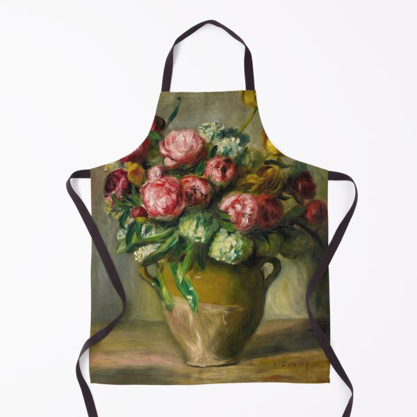 Item preview, Vase De Pivoines by Pierre-Auguste Renoir: Impressionist Floral Fine Art Print designed and sold by artofuniverse.