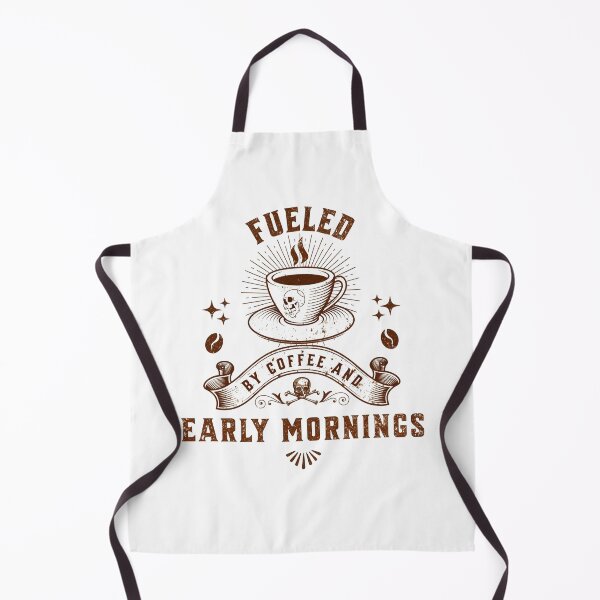 Item preview, Fueled By Coffee And Early Mornings Motivational Gift designed and sold by Patina & Pixel.